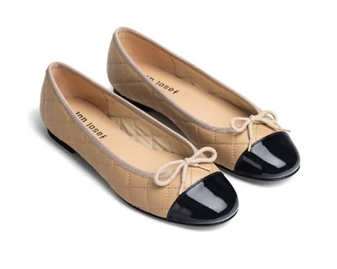 cap toe ballet flats chanel dupe|chanel two tone ballet flats.